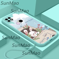 เคสโทรศัพท์ OPPO A15 OPPO A15S ออกแบบใหม่ปกกระต่ายน่ารัก