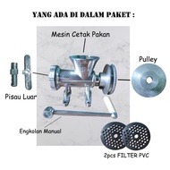 Menarik Mesin Cetak Pelet No.12 Dengan Pulley Mesin Pelet Ayam Ikan