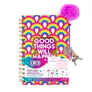 3C4G Rainbow Bright Locking Activity Journal