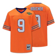 Youth Football Jersey The Waterboy Bobby Boucher #9 Adam Sandler Movie Shirt for Boys/Kids S-XL