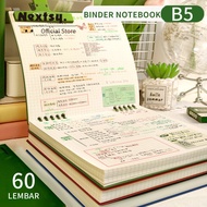 B5 Flip Vertical Notebook / B5 Binder Book / Cute School Writing Aesthetic Notebook Book / 360 Degre