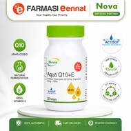 [Eennat Pharmacy] Nova Aqua Q10 + E Softgels (30s) Coenzyme Q10 50mg, Vitamin E 100iu