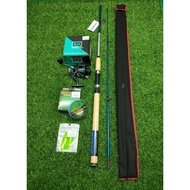 Combo set pancing casting  rod dan reel rod 1.8m (6 kaki) Reel Spinning DK 1000
