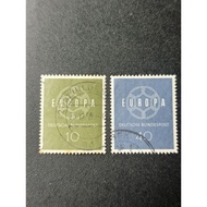 CE101 Germany year 1959 Europa Cept stamps complete set of 2v used