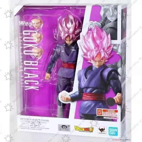 Brand New in Stock Bandai SHF Dragon Ball Super Super Saiyan Pink Black Goku Zamasu Actionable Gift 