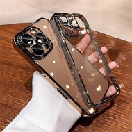 Desert Titanium PC Hard Case for IPhone 16 Pro Max 12 13 14 15 Pro Max Plus Luxury Plating Transpare
