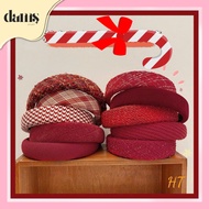 B4 Red CNY headband gives her elegant, feminine style