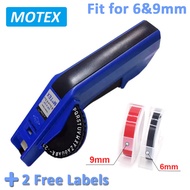 Original Motex E-5500 label maker E-5500 E-505 embossing machine waterproof label tape refill Roll f