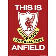 Ready Stock This Is Anfield Liverpool Football Club Badge Poster Metal Tin Sign Decor Pub Home Door 