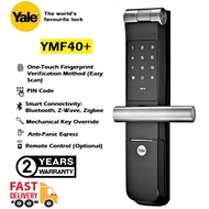 Yale YMF40+ / YMF40 PLUS Digital Smart Lock 5 In 1 (Fingerprint/Pin Password/RFID Card/Mechanical Key/Smartphone Apps)