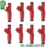 set 8X TOP  one Red 30 lbs/hr FUEL INJECTORS 94 54 556- 9454556 0280155759 0280 155 759 for V-W G40 