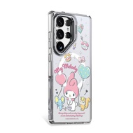 三麗鷗 Samsung S25/S24 防震雙料隱形立架磁吸手機殼-郊遊美樂蒂