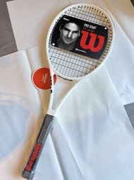 Wilson Pro Staff 97 (PS97) Federer 全碳素網球拍 - 白色（初學者至進階者適用）