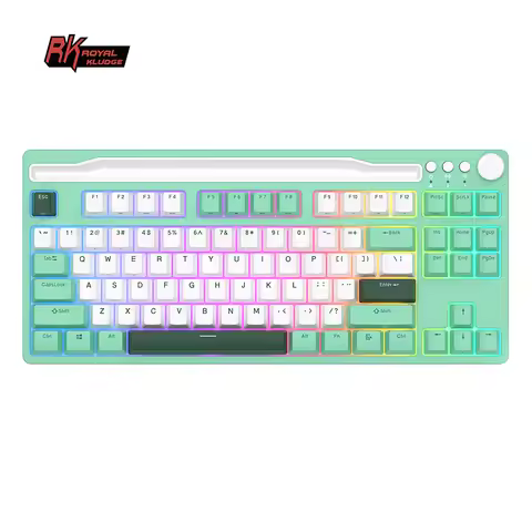 RK Royal Kludge H87 Wireless Mechanical Keyboard Tri-Mode 2.4G/USB-C/Bluetooth 87 keys RGB Backlit H
