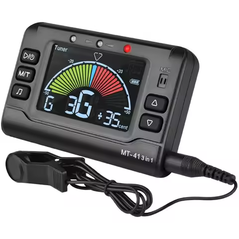 Musedo MT-41 Rechargeable Guitar Universal Electronic Digital Tuner Metronome Tone Generator Guitar 