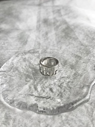 【VintageShop solo 日本直送中古包專賣店】Christian Dior   戒指 銀色 Logo SILVER925 戒環 8digxf