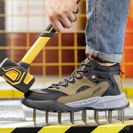 Safety Shoes Anti-Smash Safety Shoes Anti-Puncture Safety Shoes Men's Wear-Resistant Work Shoes Cons