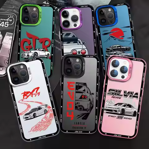 JDM Dream Car Sport Phone Case for Apple iPhone 16 15 Pro Max 13 14 Plus 12 11 Pro plus Matte