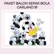 Soccer Balloon Package 91pcGARLAND Soccer Birthday Decoration/