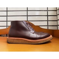 Chenjingkai Office皮革踝靴 生膠底 短靴 酒紅色 Clarks Dr Martens