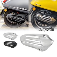 for VESPA Sprint Primavera 150 s125 lx125 i-get Exhaust Pipe Cover Black Silver