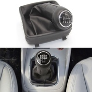 !HOT! 5 Speed Manual Car Gear Shift Knob With Boot Fit For VW Polo 9N 9N2 2002-2009 Auto Interior Pa