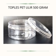 12 PC IPC ANTI-BREAK PET SCREW JARS 500 GRAMS THICK PLASTIC CAKES