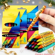 6/8/12/24pcs Generic Crayon Set School Supplies Art Painting Pens Stationery Gift for Kids Drawing