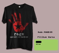 Kaos hitam RAGE AGAINST THE MACHINE/ Kaos hitam RAGE AGAINST THE MACHINE/ Kaos RAGE-09