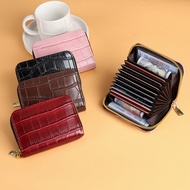 Pu Leather Credit Card Wallet Bag Zipper Card Holder Case Coin Purse 9 CARD