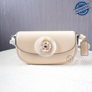 Coach Emmy Saddle Bag 23 With Tea Rose - Ivory