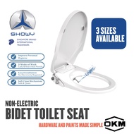 BIDET TOILET SEAT (Non-electric)  - SHOWY (3 SIZES AVAILABLE) SUITABLE FOR HDB