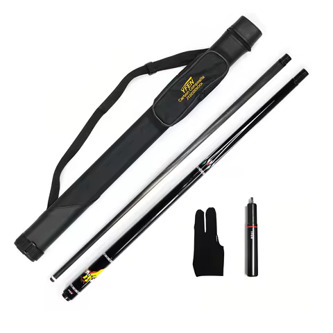 YFen 58'' 1/2-pc Billiard Pool Cue Set/Nine-ball Equipment Combo with Pool Cue/Cue Case/Extension of