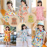 Lvk_outfit 8.8 Dress Xica Random Motif | Korean Style Children's dress Comfortable for Daily Wear | 