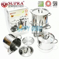 SUPRA 4IN1 STOCKPOTS/ STEAM POT STAINLESS STEEL POT 8,12,16,20 QT