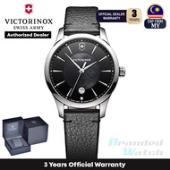 [Official Warranty] Victorinox Swiss Army 241754 Women's Analog Quartz Alliance Small Black Dial Black Leather Strap Watch (watch for women / jam tangan perumpuan / victorinox swiss army watch for women / victorinox swiss army watch / women watch)