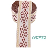 Pita Jacquard Renda Bordir Kain Baju Kain Tirai Dekorasi Baju Renda Meteran Untuk Gamis