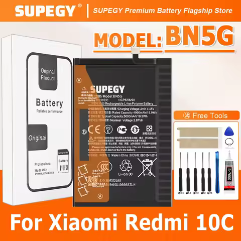 100% New High Quality BN5G BATTERY For XIAOMI REDMI 10C/220333QAG/220333QBI/220333QNY Battery Batter