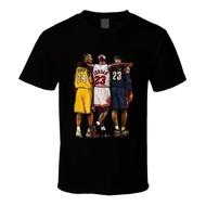 [S-3XL]Retro Nba Allstars Kobe Bryant Michael Jordan Lebron James Basketball T Shirt S14nS-5XLSIZE S
