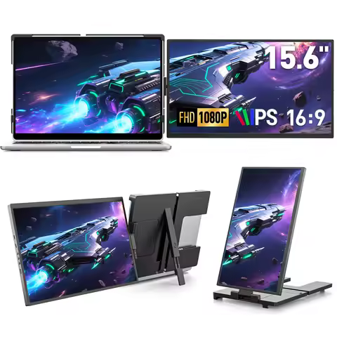 Dopesplay 15.6 inch Laptop Screen Extender FHD IPS 1080P External Portable Monitors for MAC Windows 
