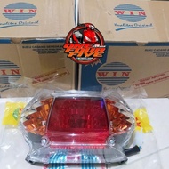 stoplamp lampu belakang mio sporty smile custome smoke orange