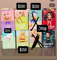 Qposket Pooh 小白 不理不理左衛門 小鹿斑比 bamboo 唐老鴨 Donald Duck 炭治郎 Elsa 艾莎公主 神奇女俠