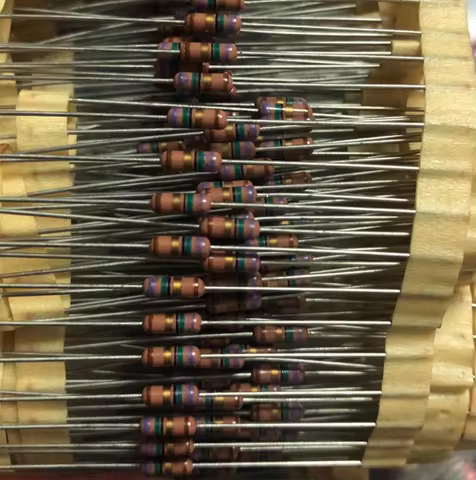 20PCS/DALE resistor 1/4W 75R 1% audiophile audio resistor