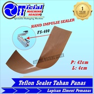Teflon Sealer Cloth Heat Resistant FS-400 Hand Impluse Sealer HUALIAN