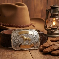หัวเข็มขัดคาวบอยตะวันตก | หัวเข็มขัดคาวบอยสำหรับผู้ชาย | สไตล์วินเทจ | เลือกของขวัญได้ขนาดหัวกว้าง8c
