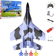 CAMELLI 2.4ghz Rc Remote Control Fighter Plane, Electric Foam Remote Control Fighter Jet, ZY-530 Wit