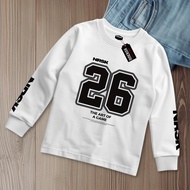 Children's Long Sleeve Sporty T-Shirt Number 26 Baseball Distro Children's T-Shirt Combed 24s Thick 