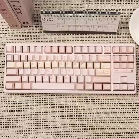 GMK Lovely pink Keycaps PBT Dye 151 Key Caps Cherry Profile Keycap With 2.25U 2.75U 3U 7U Spacebar I