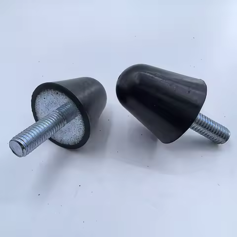 1-10Pcs VP-Type Damper Single Thread Male-End M6 M8 M10 M12 M16 Conical Pointed Rubber Shock Absorbe