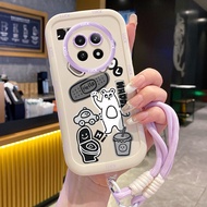 Case Realme 12 5G 13 5G C65 5G Narzo 70X 5G Narzo N65 5G Cartoon Case With Lanyard